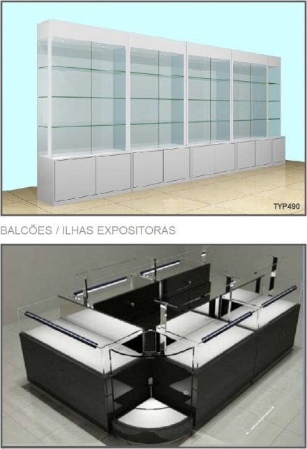 MOBILIARIO E EXPOSITORES PARA AREAS COMERCIAIS - Vitrines.pt